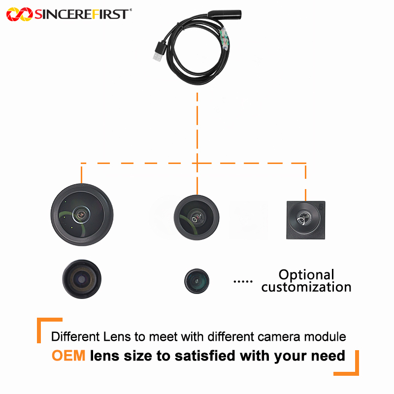 Industrial Medical 12MP Auto-Focus LED Endoscope Camera Module