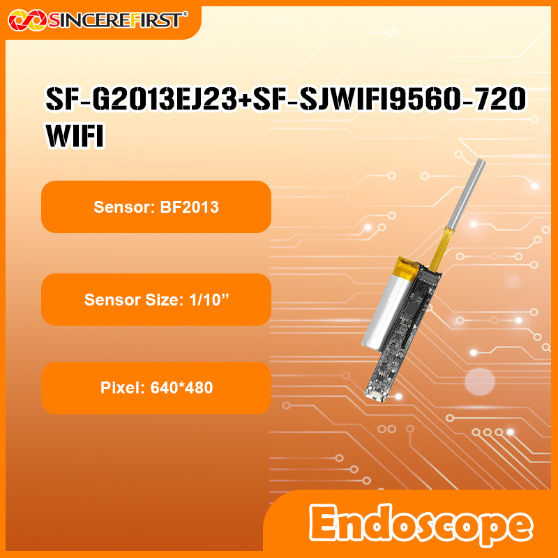 3.5mm Diameter BF2013 Sensor Wireless LED Industrial Endoscope Camera Module